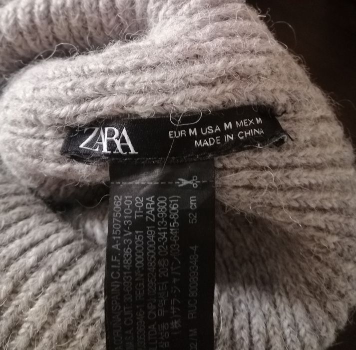 Тёплая шапка zara