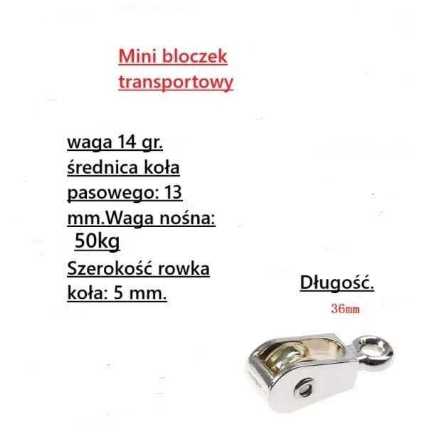 Mini bloczek transportowy.