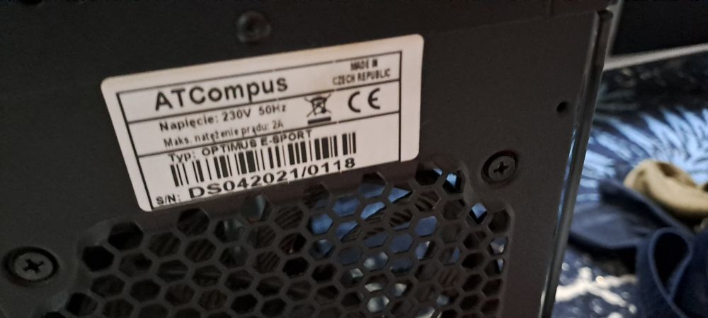 Komputer do gier OPTIMUS e-sport MB250T-BQ4