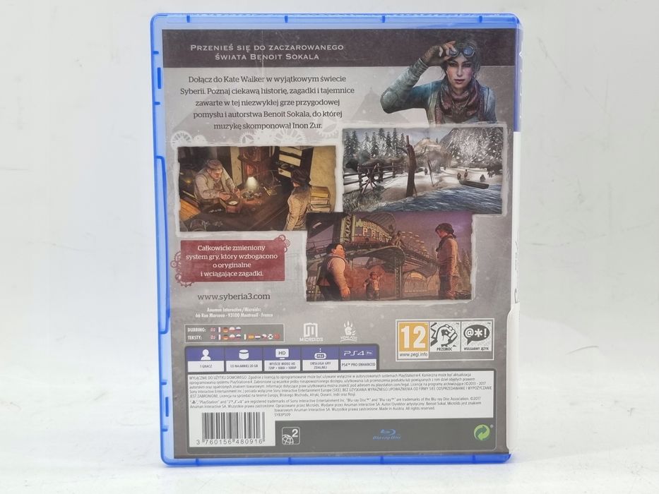 Syberia 3 gra ps4 przygodowa survivalowa