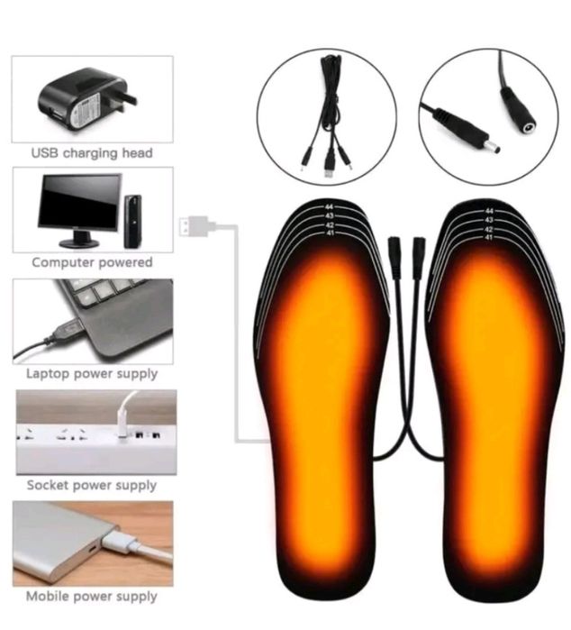 Устілки зелектропідігрівом від павербанка.