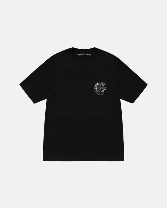 Мужская футболка Chrome Hearts Logo черная унисекс Хром Хартс