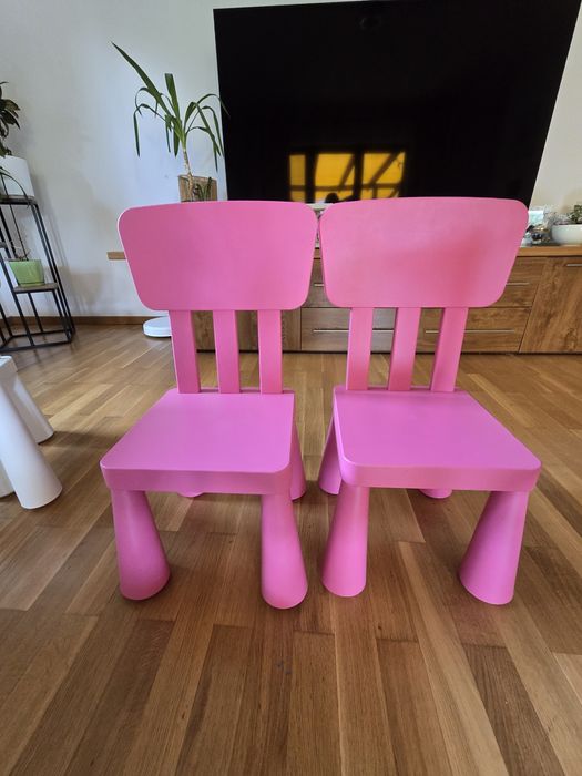 Stolik i 4 krzesełka Mamut Ikea