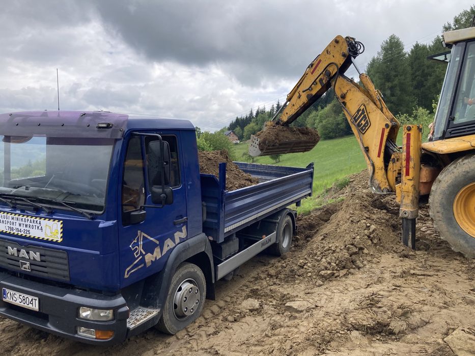 Transport wywrotką, kruszywo, ziemia, beton, wywóz gruzu