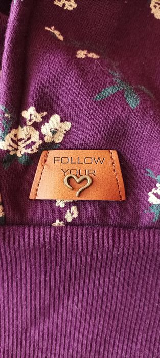 Bluza bordowa z kapturem