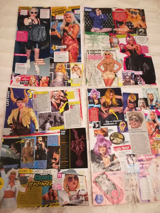 Páginas de Revistas e Recortes da Lady Gaga - Colecção
