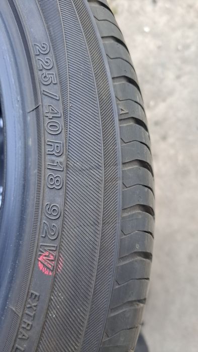 4 x yokohama 225/40 18" 7.5mm JAK NOWE