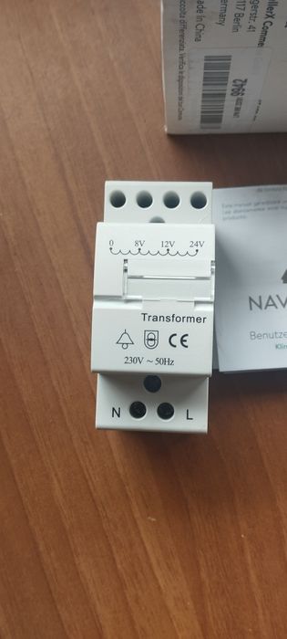 Трансформатор дверного дзвінка Navaris 8 В, 12 В, 24 В