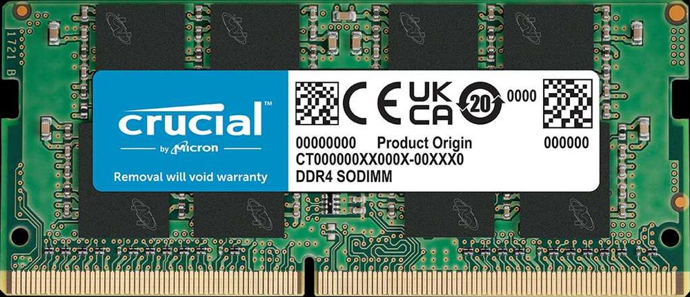 2x Crucial 16GB DDR4 RAM cards