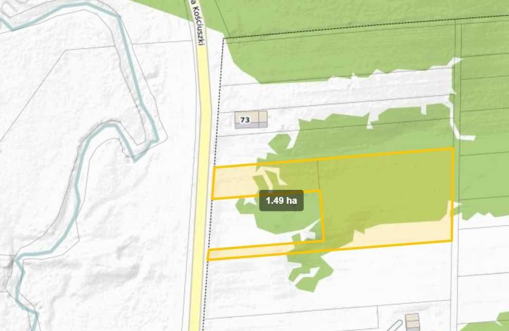 Działka budowlana u. Kościuszki Siemiatycze