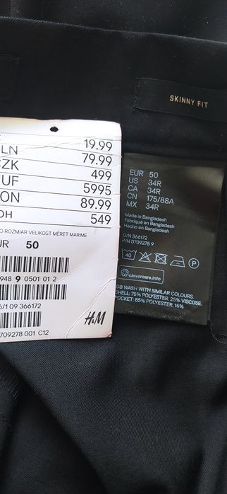 Spodnie męskie H&M