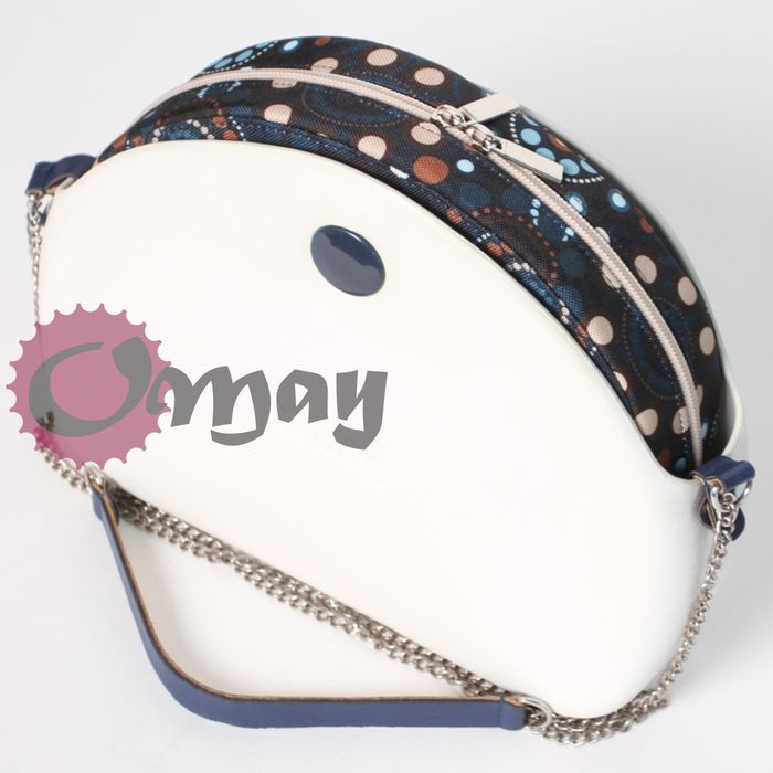 organizer OBAG MOON LIGHT chocomay granat beż hummus 2 kieszenie OMAY