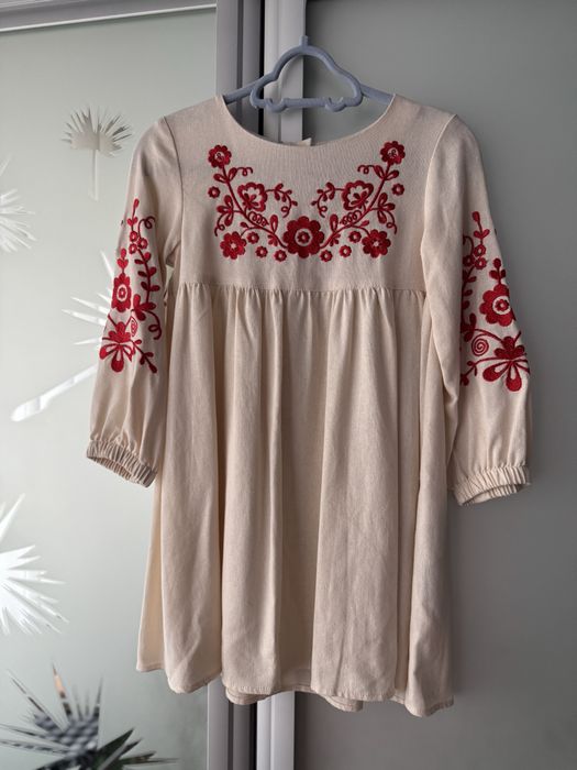 Сукня льняна,  вишиванка Bamby 98-104
