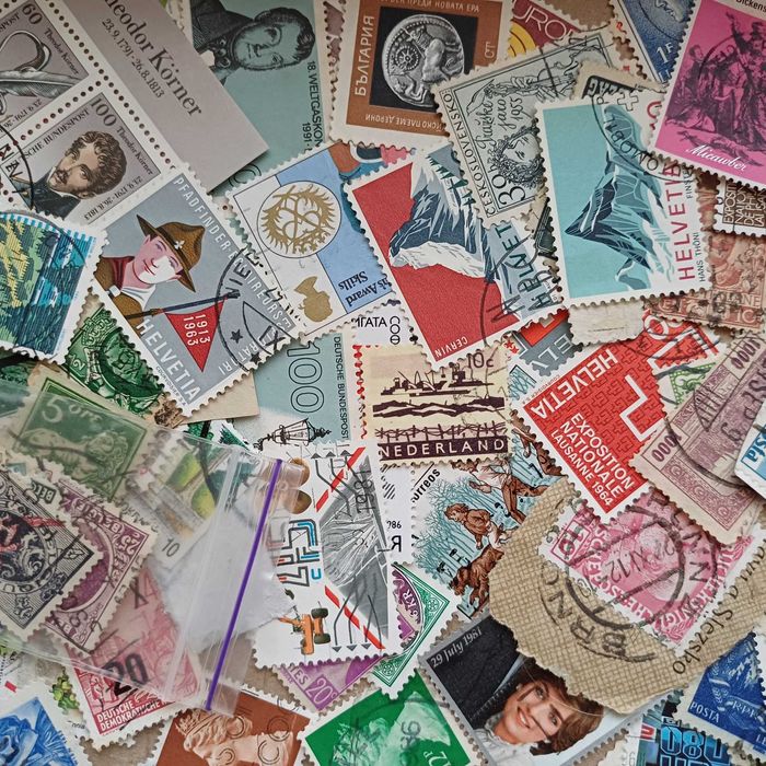 Марки разных стран мира, подборка, филателия