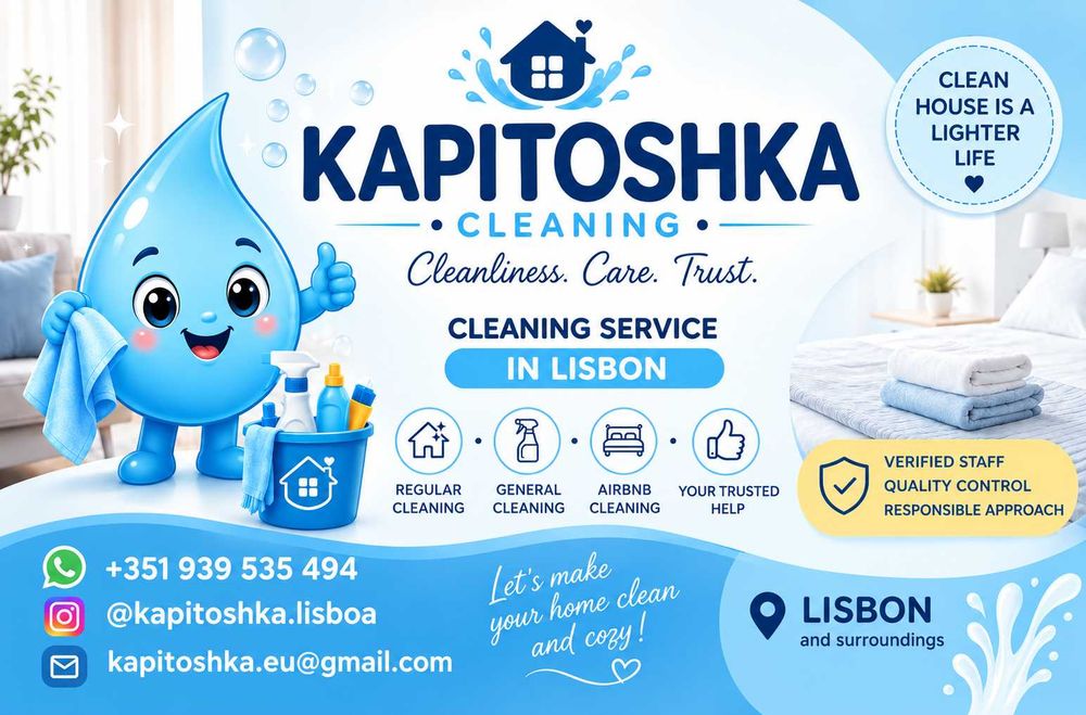 Professional Cleaning Service Lisboa - Kapitoshka