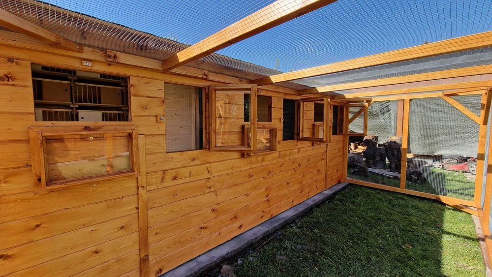 Gołębnik 5x2m z wolierą 5x2m Cena z MONTAŻEM