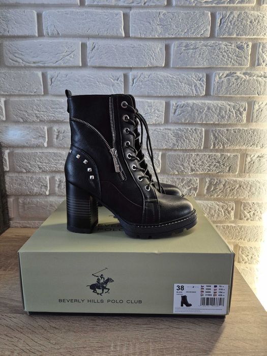 Czarne botki Beverly Hills Polo Club