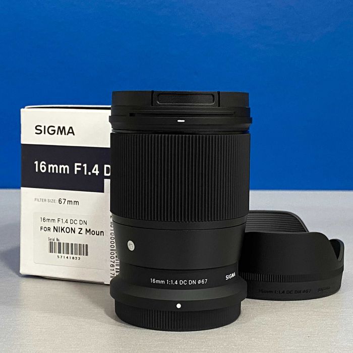 Sigma 16mm f/1.4 DC DN | Nikon Z | NOVA | 5 ANOS DE GARANTIA