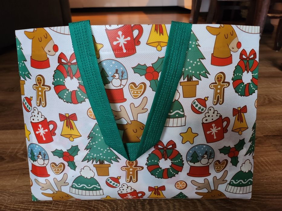 Torebka świąteczna na prezenty lub zakupy