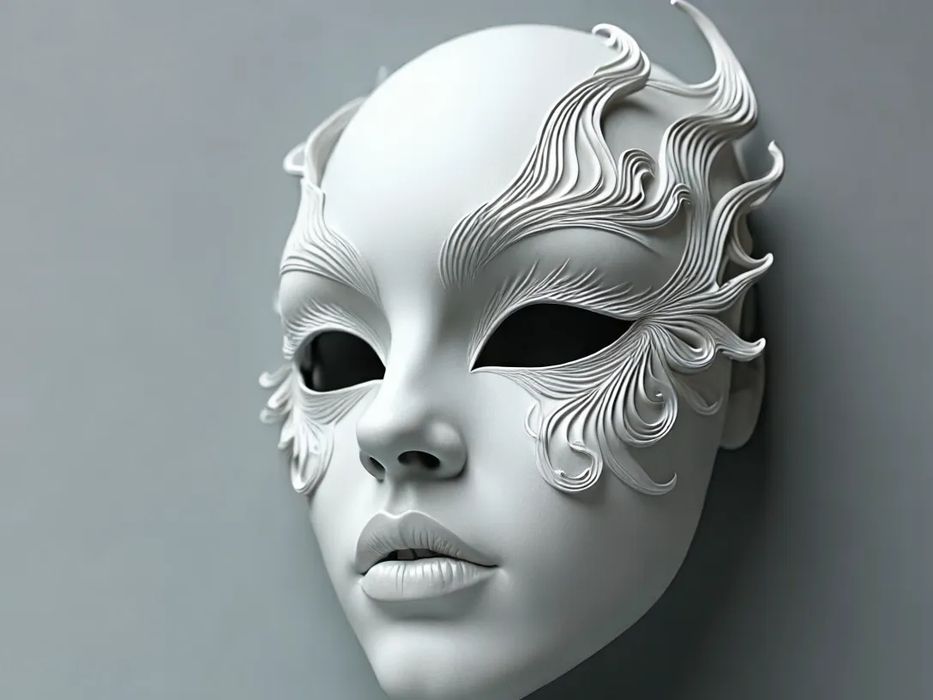 Coleção de Máscaras Decorativas Modernas