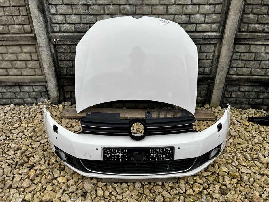 Maska + zderzak spryski 4xPDC VW Golf VI 6 5K 5K0 08- bialy LB9A