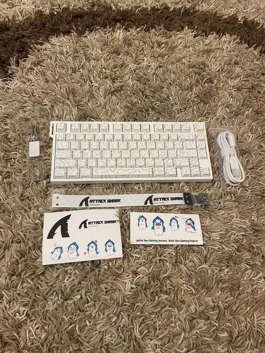 Клавіатура магнітна ATTACK SHARK R82 HE white contour(біла)