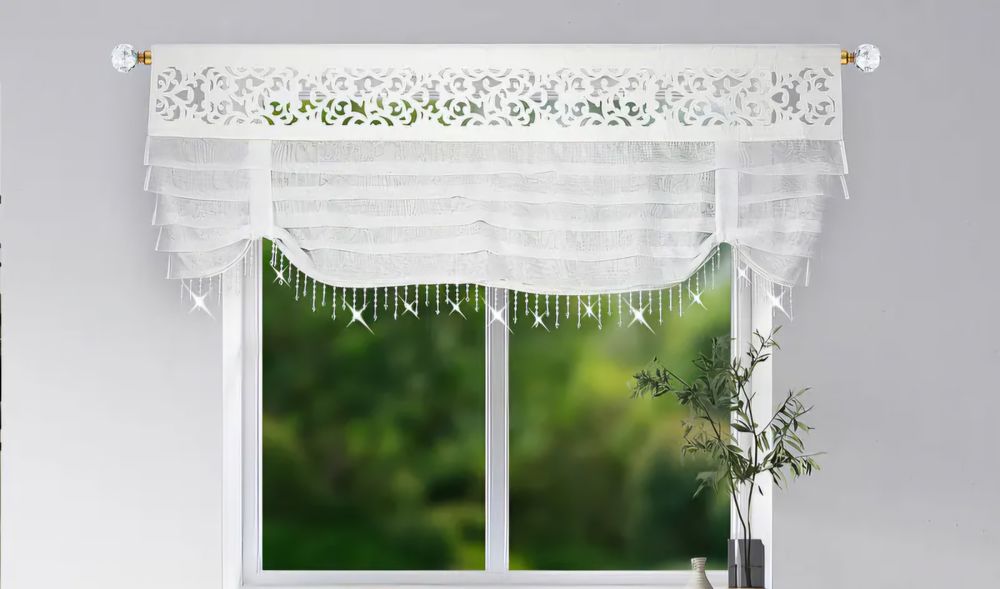 Biały panel firanowy 70x150