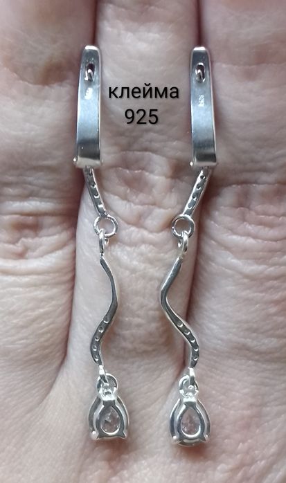 СЕРЬГИ серебро 925 пробы