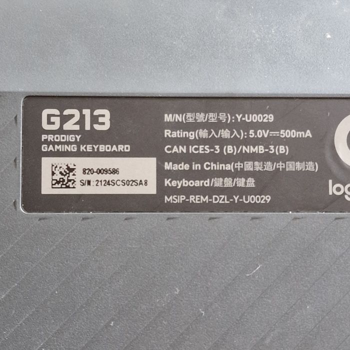 Klawiatura do gier RGB Logitech G213 Prodigy