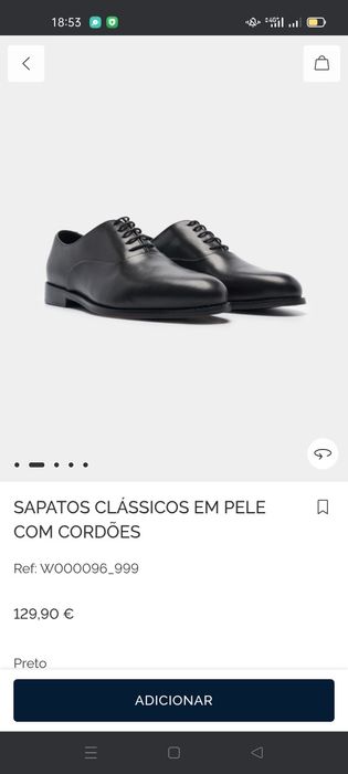 Sapatos clássicos pele. Giovanni Galli. NOVOS
