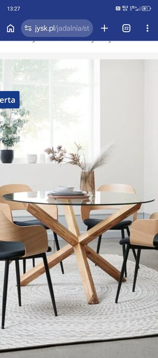 Stół Jysk 120cm srednica