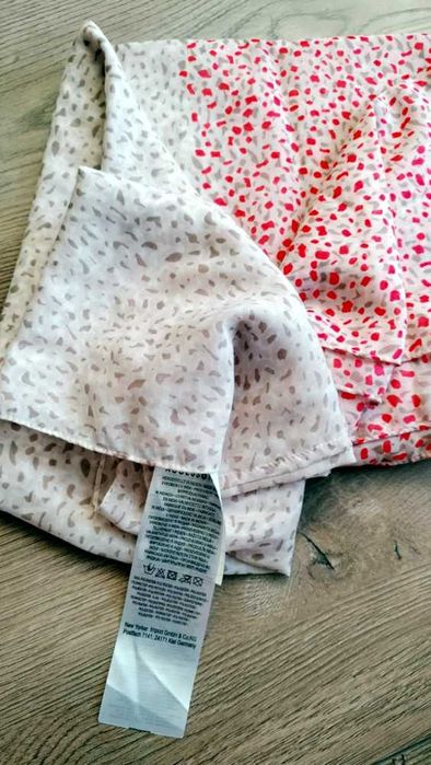 Chusta szal apaszka Accessoires beż/pomarańcz