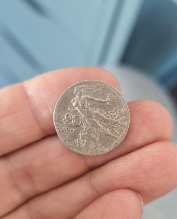 Moeda 20 centimos Itália 1913