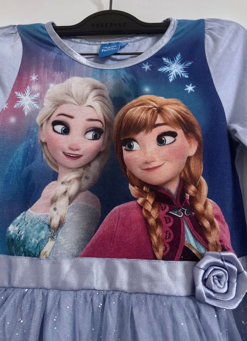 Elsa, Elza, Frozen, Kraina Lodu 2 sukienki 116 122