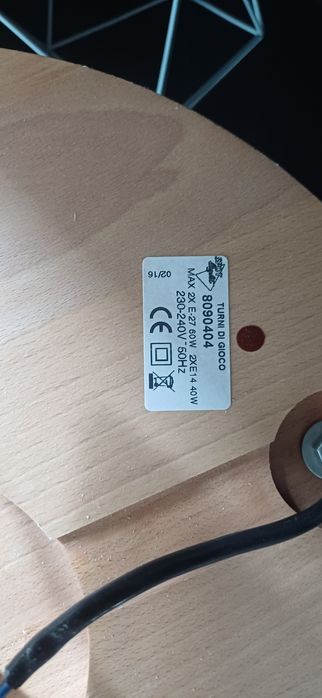 Lampa sufitowa wisząca włoska Turni di Gioco