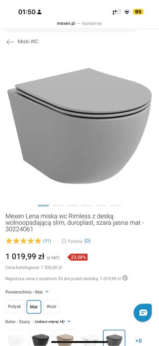 Mexen , унітаз та умиввльник , нове