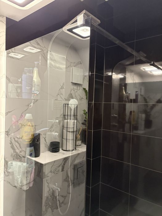 Szyba kabina prysznicowa walk in Rea Aero 80cm dymiona