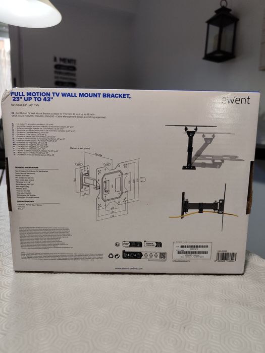 Suporte TV de braço 23/43 polegadas novo