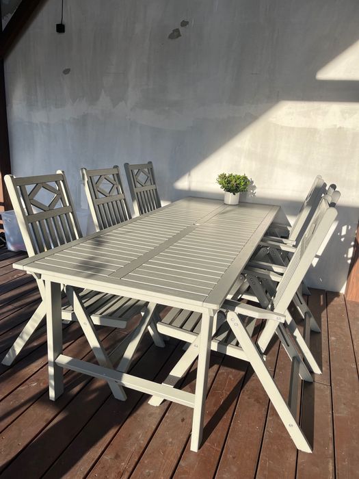 Krzesło ogrodowe Ikea Bondholmen z regulowanym oparciem