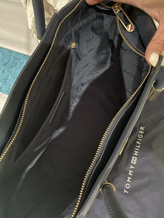 Bolsa em pele Azul marinho