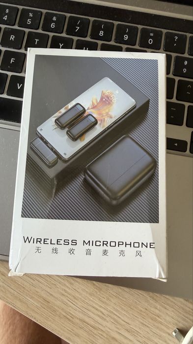 Microfone de lapela sem fios