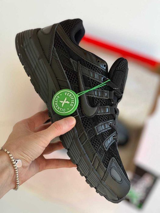 Мужские кроссовки Nike P-6000 Triple Black Premium. 40-45