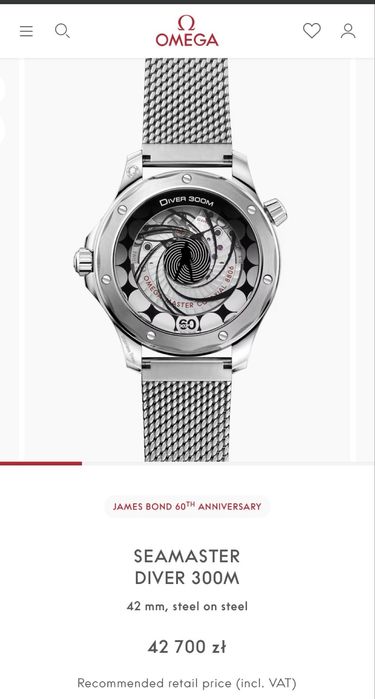Omega seamaster diver 300 bond 60