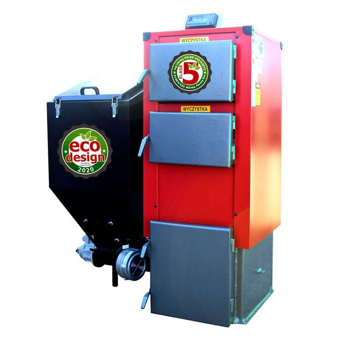 KOTŁY 15 kW do 150m2 Kocioł na EKOGROSZEK z PODAJNIKIEM Piec