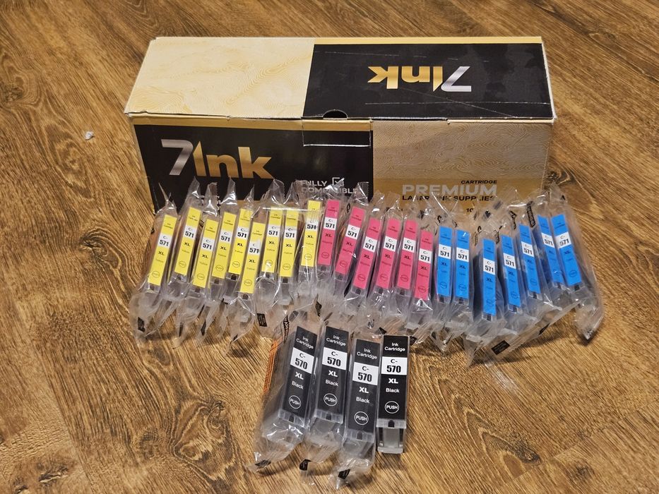 Tonery do drukarki cyjan magenta blue Black 26 sztuk