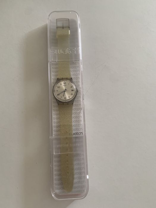 Relógio pluso Swatch Silver Glistar
