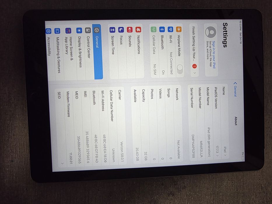 iPad 6 покоління. 32GB. Space Grey. LTE. Сімкарта. Гарантія