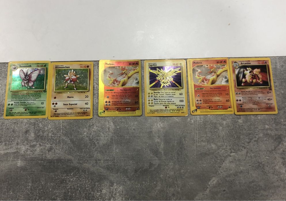 Cartas Pokémon Clássicas e Holo (Wizards / Anos 90 e 2000)