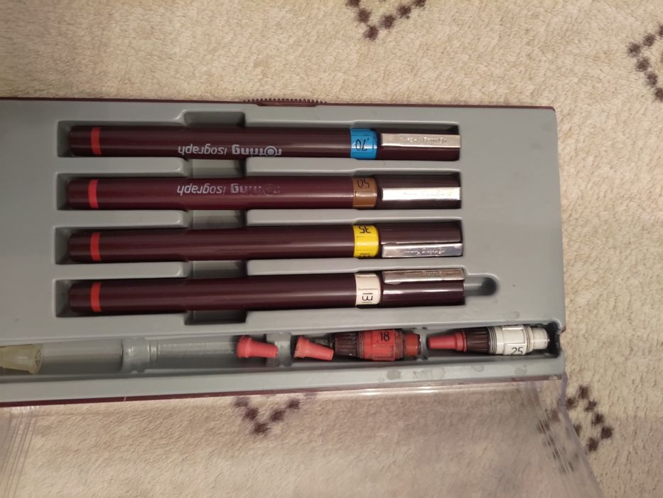 Rapidograf z cyrklem