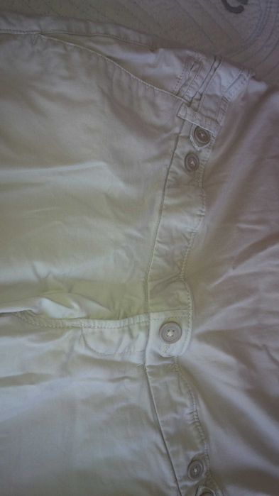 Spodnie ciążowe ciąża lato wiosna H&M R. 38 jasne beżowe b.dob.stan